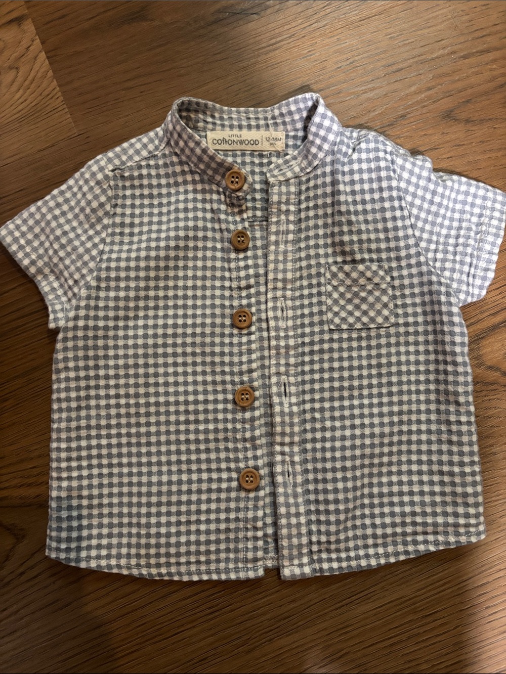 Little Cottonwood Blue Gingham Short-Sleeve Shirt - Kids